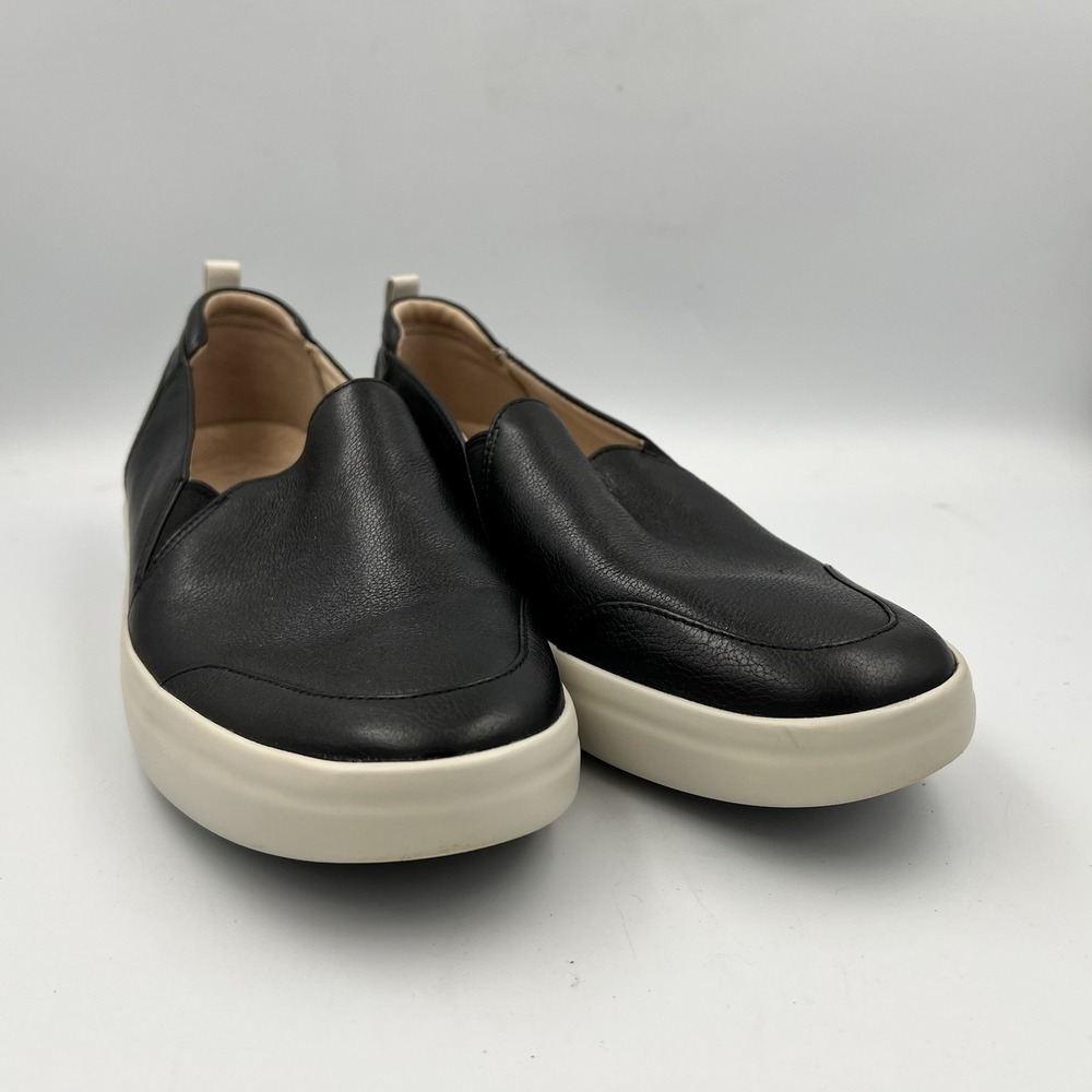 Vionic Penelope Slip On Shoes Sneakers Comfort Leather Black Women's Size US 8